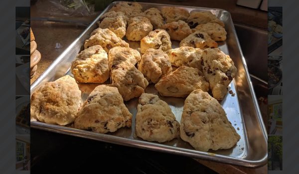 Gourmet skillet breakfast served at Chateau de Vie